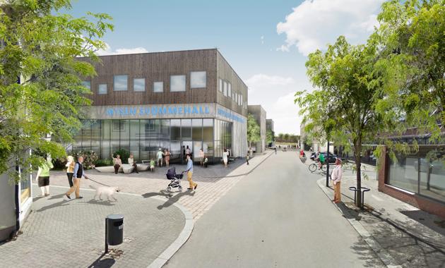 Mulighetsstudie Mysen. Illustrasjon: Planforum arkitekter og Landskaperiet